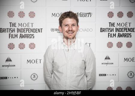 Nick Rowland all'annuncio delle candidature e della giuria per i Moët 2014 British Independent Film Awards a St Martins Lane Foto Stock