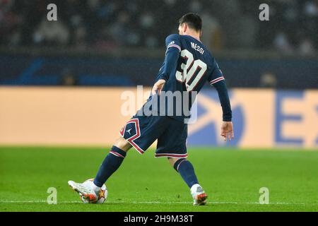 Parigi, Francia. 7 dicembre 2021. Lionel messi - Champions League - Gruppo A - Paris St Germain vs Bruges nel Parc des Princes di Parigi, Francia, il 7 dicembre 2021. (Foto di Lionel Urman/Sipa USA) Credit: Sipa USA/Alamy Live News Foto Stock