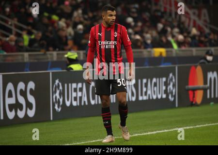 Milano, Italia. 7 dicembre 2021. Messias Jr durante la partita di calcio AC Milan vs Liverpool, UEFA Champions League a Milano, Italia, Dicembre 07 2021 Credit: Independent Photo Agency/Alamy Live News Foto Stock