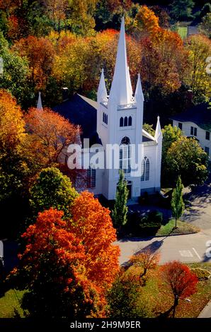 North Parish Church, North Andover, Massachusetts, USA Foto Stock