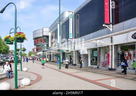 Marlowes Shopping Centre, High Street, Hemel Hempstead, Hertfordshire, England, Regno Unito Foto Stock