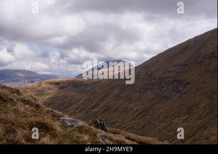 Glen Quoich e il Rough Bounds Foto Stock