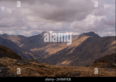 Glen Quoich e il Rough Bounds Foto Stock