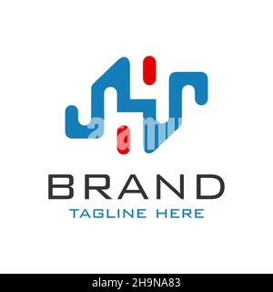 Logo monogramma lettera H Foto Stock