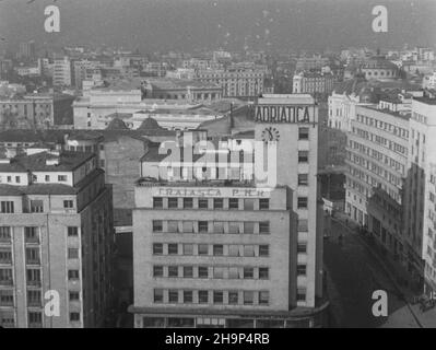 Rumunia, Bukareszt, 1949-01-26. Zabudowa w centrum miasta. mw PAP Romania, Bucarest, 26 gennaio 1949. Edifici nel centro della città. mw PAP Foto Stock