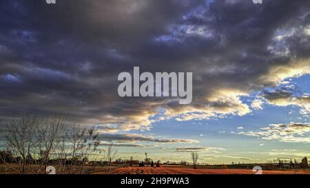 Stile di vita agricolo del Wisconsin rurale con Foto Stock