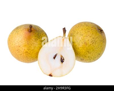 Pera di varietà pera di limone, ritaglio Foto Stock