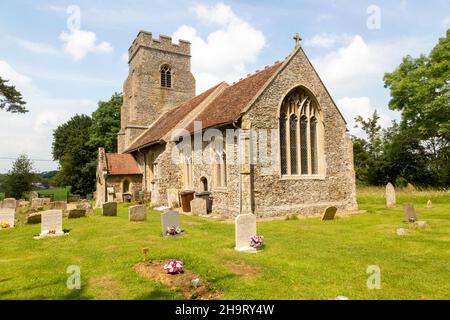Villaggio parrocchiale chiesa di St Clare, Bradfield St Clare, Suffolk, Inghilterra, Regno Unito Foto Stock