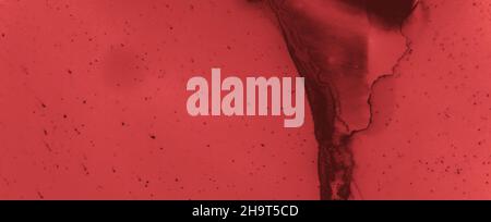Sangue grungo sfondo. Banner Rose Fluid. Foto Stock