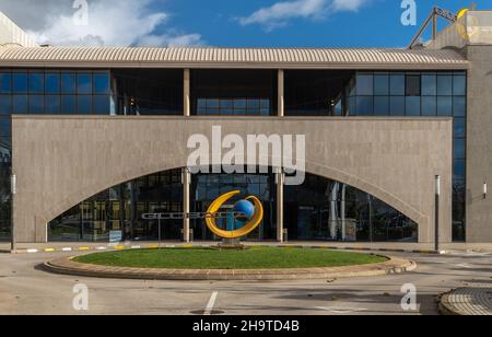 Llucmajor, Spagna; dicembre 05 2021: Società Globalia con sede nel parco industriale Son Noguera, Llucmajor, isola di Maiorca, Spagna Foto Stock