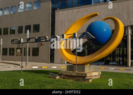 Llucmajor, Spagna; dicembre 05 2021: Società Globalia con sede nel parco industriale Son Noguera, Llucmajor, isola di Maiorca, Spagna Foto Stock