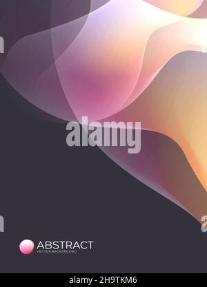 Design delle coperture minimale. Gradienti colorati. Future carte geometriche Illustrazione Vettoriale