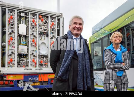 '14.10.2021, Germania, Renania settentrionale-Vestfalia, Muenster - Prof. Dr. Andreas Pinkwart, Ministro dell'economia e dell'innovazione della Renania settentrionale-Vestfalia, AN Foto Stock