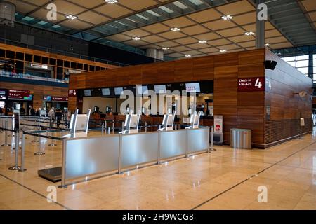 Impressionen: Der neu eroeffnete Flughafen 'BER Berlin Brandenburg Willy Brandt', Berlin (nur fuer redaktionelle Verwendung. Keine Werbung. Riferimento Foto Stock