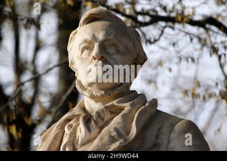 Richard Wagner-Denkmal, Berlino (nur fuer redaktionelle Verwendung. Keine Werbung. Referenzdatenbank: http://www.360-berlin.de. © Jens Knappe. Bildque Foto Stock