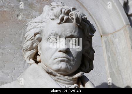 Ludwig van Beethoven-Denkmal, Berlino (nur fuer redaktionelle Verwendung. Keine Werbung. Referenzdatenbank: http://www.360-berlin.de. © Jens Knappe. B Foto Stock