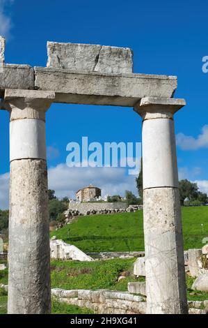 Messina antica: Un sito archeologico di spicco, più importante dell'antica Olimpia, l'antica Grecia Foto Stock