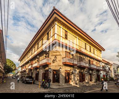 MANILA, FILIPPINE - 27 GENNAIO 2018: Casa coloniale Casa Manila nel distretto Intramuros di Manila. Foto Stock