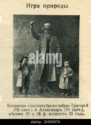 Frammento Russo Empire rivista del 'tutto il mondo' (russo: Весь Мiръ) numero 26 per luglio 1911. Foto Stock