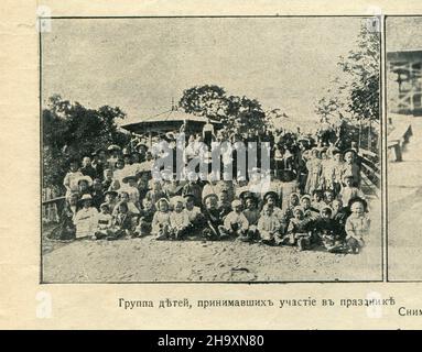 Frammento Russo Empire rivista del 'tutto il mondo' (russo: Весь Мiръ) numero 26 per luglio 1911. Foto Stock