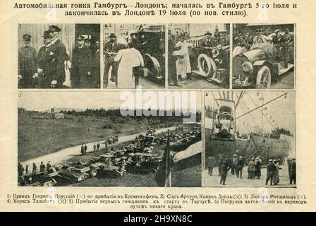 Frammento Russo Empire rivista del 'tutto il mondo' (russo: Весь Мiръ) numero 26 per luglio 1911. Foto Stock