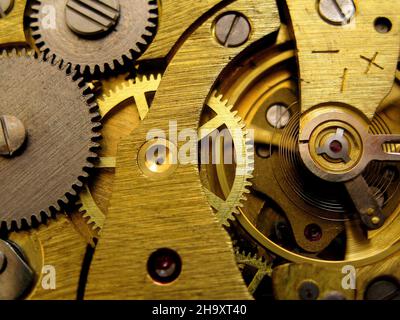 In prossimità di una tasca orologio Foto Stock