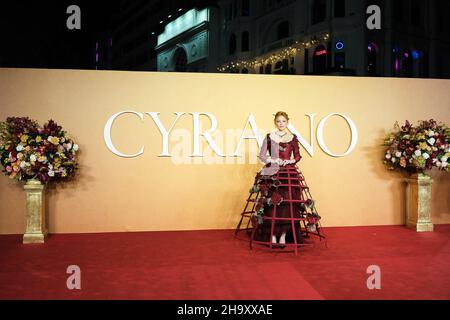 ODEON LUXE Leicester Square, Londra, Regno Unito. 7 dicembre 2021. Haley Bennett UK PREMIERE DI CYRANO. . Foto di Julie Edwards./Alamy Live News Foto Stock