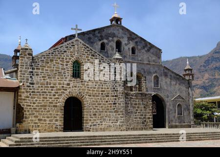 Guatemala Santiago Atitlan Lago Atitlan - Lago de Atitlan - Iglesia San Juan la Laguna Foto Stock