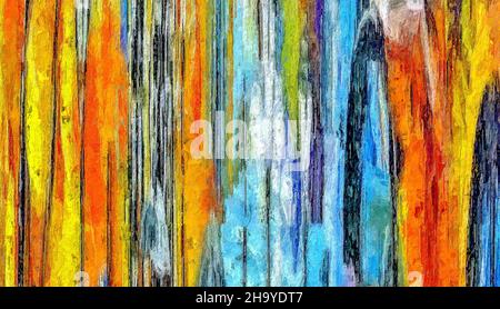 Sfondo acquerello astratto. Tratti di pennello colorati Foto Stock