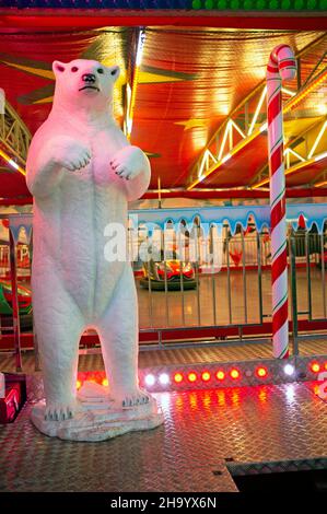 Una fiera invernale arriva a Brighton Foto Stock