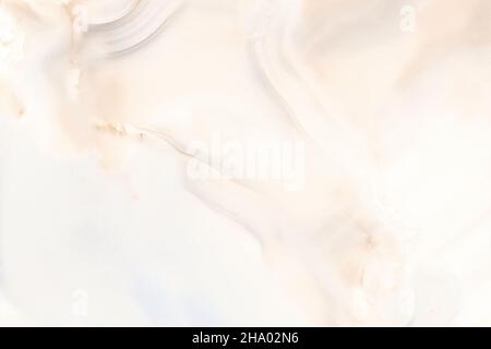 Vista dall'alto del banner in marmo bianco. Piastrelle pavimento in pietra naturale ad alta risoluzione. Modelli astratti di lusso. Disegno marmorizzazione per banner Foto Stock