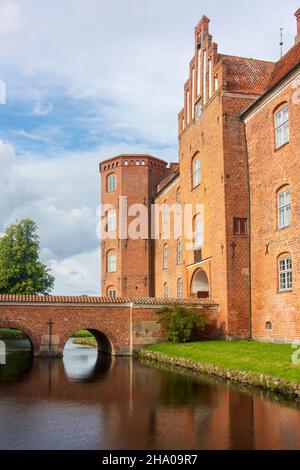 Randers: Castello di Gammel Estrup, a Auning, Jylland, Jutland, Danimarca Foto Stock