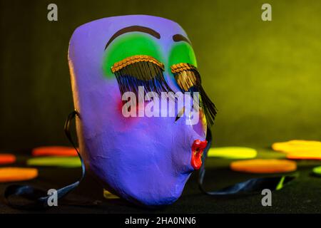 maschera svizzera di carnevale di basilea Foto Stock