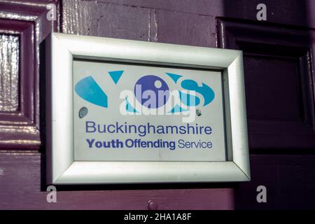 High Wycombe, Regno Unito. 9th dicembre 2021. Il Buckinghamshire Youth Offending Service in High Wycombe. Il comportamento anti-sociale è cresciuto durante il Covid-19 Pandemic. Credit: Maureen McLean/Alamy Foto Stock