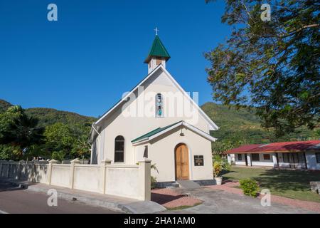 St Matthews Chiesa Anglicana Grand Anse Praslin Seychelles Foto Stock