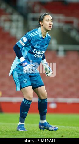 Londra, Regno Unito. 01st Feb 2018. Londra, Regno Unito, DICEMBRE 09: Manuela Zinsberger of Arsenal durante la Woman's Champions League Group C tra le donne dell'Arsenal e il Femenino di Barcellona all'Emirates Stadium, crawly il 09th dicembre 2021 Credit: Action Foto Sport/Alamy Live News Foto Stock