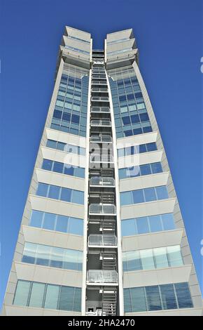 L'hotel W Barcelona è situato nel quartiere Barceloneta di Barcellona, Catalogna, Spagna Foto Stock