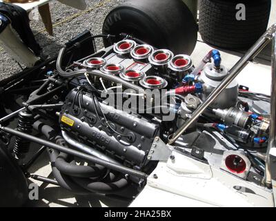 Yardley McLaren di Phil Mauger M23 F1 Cosworth V8 al meeting Tasman Grand Prix, 23 gennaio 2009, circuito di Pukekohe Park Foto Stock