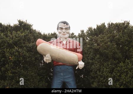 Atlanta, il, USA The Paul Bunyan Muffler Man Foto Stock