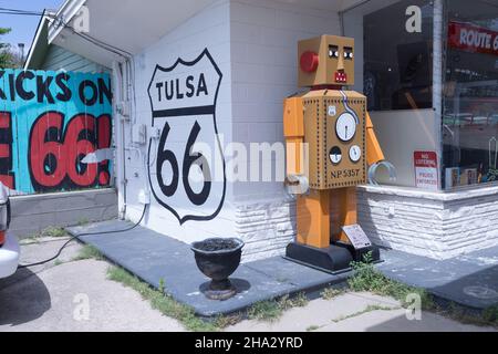 Tulsa, Oklahoma, i curiosi Cosmic di Buck Adam Foto Stock