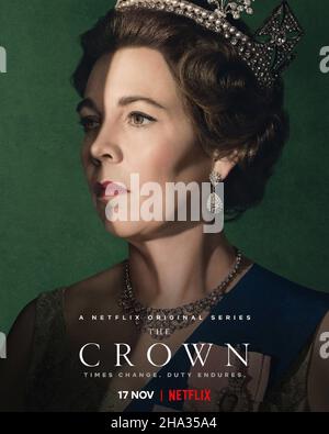 The Crown TV Series (2016-) UK / USA created by Peter Morgan 2019 Season 3 Olivia Colman Poster Foto Stock