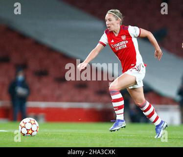 Londra, Regno Unito, DICEMBRE 09: Beth Mead dell'Arsenal durante la Woman's Champions League Group C tra le donne dell'Arsenal e il Barcelona Femenino alla EMI Foto Stock