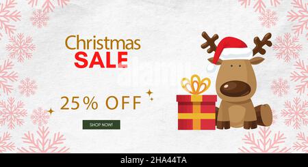 Allegro banner di Natale o festa invito sfondo .allegro testo vettoriale di Natale scritta calligrafica illustrazione vettoriale. Business add, modificabile Illustrazione Vettoriale