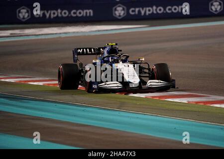 Abu Dhabi, Emirati Arabi Uniti. 10th dicembre 2021. 10.12.2021, Yas Marina Circuit, Abu Dhabi, FORMULA 1 ETIHAD AIRWAYS ABU DHABI GRAND PRIX 2021, nella foto Nicholas Latifi (CAN), Williams Racing Credit: dpa Picture Alliance/Alamy Live News Foto Stock