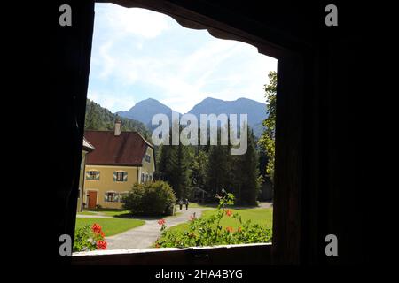 Holzknechtmuseum, Ruhpolding, Chiemgau, Baviera superiore, Baviera, Germania Foto Stock