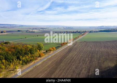 germania,bassa sassonia,vista di mönchevahlberg,vista aerea Foto Stock