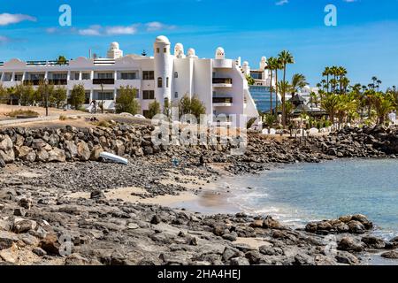 timanfaya palace hotel,punta limones,playa blanca,lanzarote,canarie,spagna,europa Foto Stock