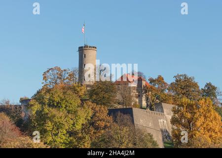 castello di sparrenberg a bielefeld in autunno Foto Stock