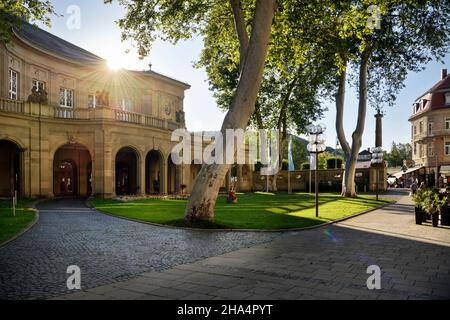 Regentenbau a Bad Kissingen, Patrimonio dell'Umanità dell'UNESCO "importanti città termali d'Europa", bassa Franconia, Baviera, Germania Foto Stock