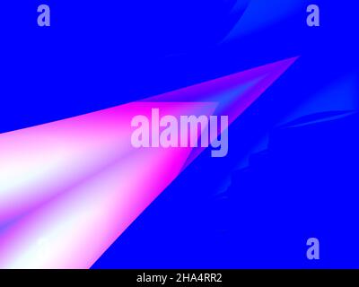 Sfondo astratto, blu viola rosa vibrante sfocato raggi fluorescenti gradiente geometrico decorativo pubblicità modello Foto Stock